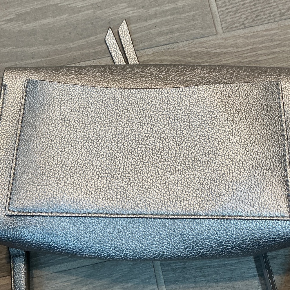 Thacker New York Silver Recycled Leather Crossbody Bag - Picture 5 of 11